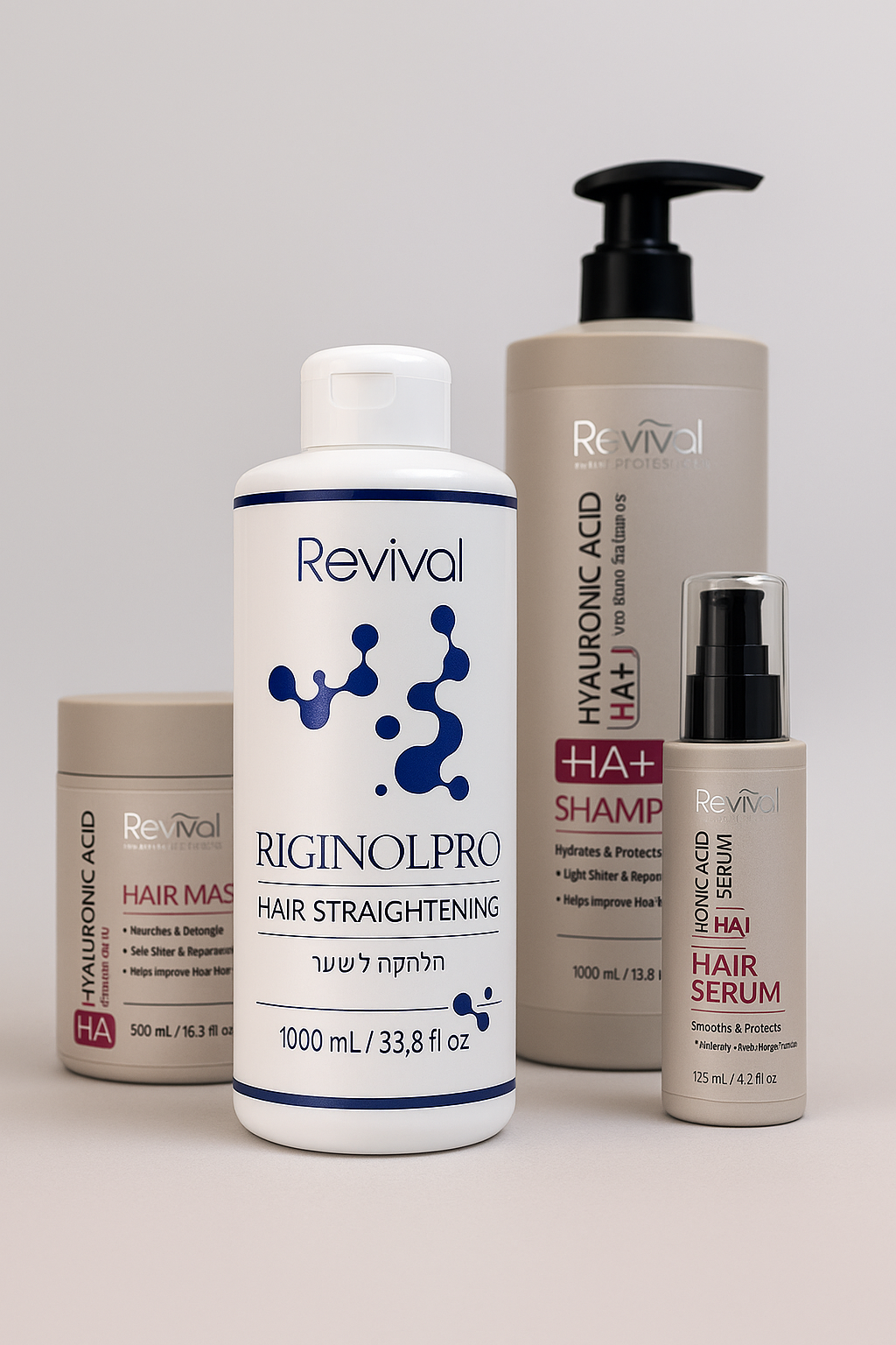 החלקת רג׳ינול פרו Riginol PRO ברשיון משרד הבריאות 1 ליטר + ערכת מארז טיפוח ח׳ היאלורונית